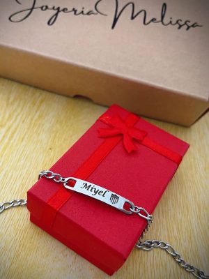 Pulserita Fina Personalizada (5) pulserita para bebe nene nena niños con nombres