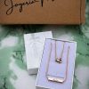 Gargantilla Barra Rosa Gold Logueadas (2) cadenitas con nombre para mujer delicada acero joyas y accesorios