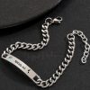 Pulsera Personalizada Zirconia Logueadas (1) joyas y accesorios personalizados pulseras para hombre grabada con frase a elección