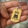 llaveros dorados acero con grabado personalizado de frases dia del padre dia de la madre y dia de los abuelos