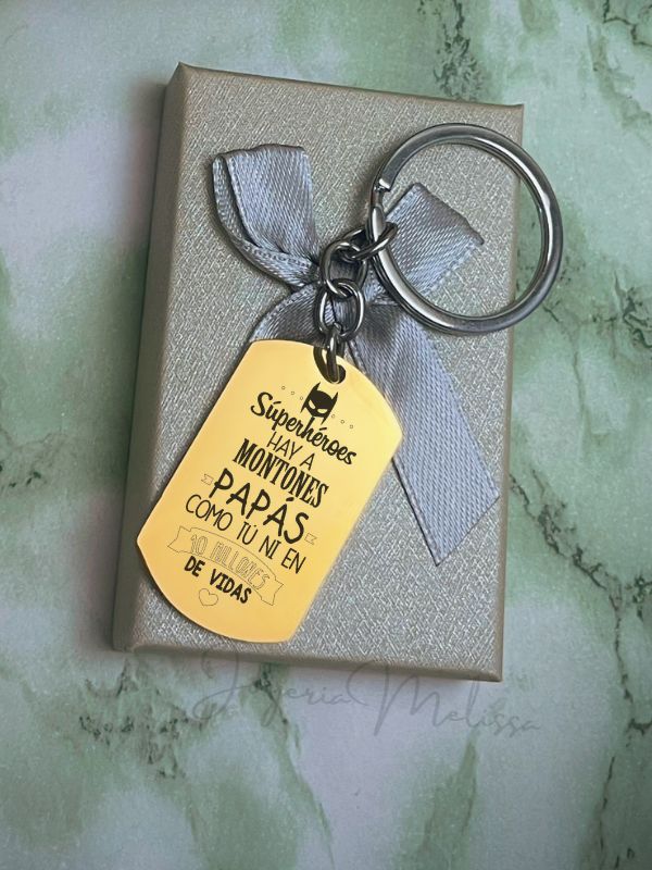 llaveritos personalizados con grabado laser regalo para papá