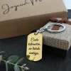 llavero acero con grabado laser de frase personalizada