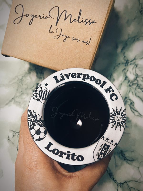 mate personalizado liverpool futbol uruguay tematico con grabado laser montevideo